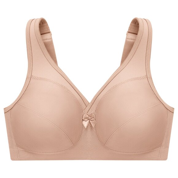 Glamorise Bra 50B Full-Figure Active Support Magic Lift Cotton Blend Nude NEW - Picture 13 of 17